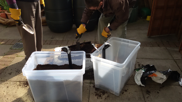 step 4 - fill with soil small