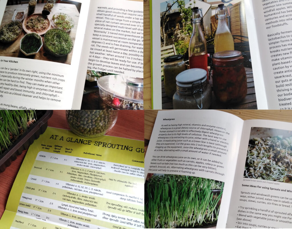 A garden in your kitchen booklet collage